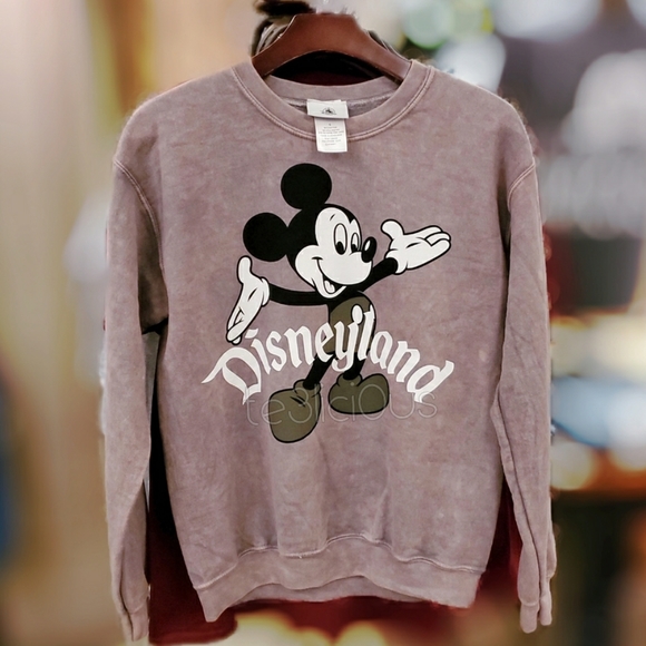 Disney Sweaters - DISNEY MICKEY ASHY BROWN GRAY RETRO SWEATER